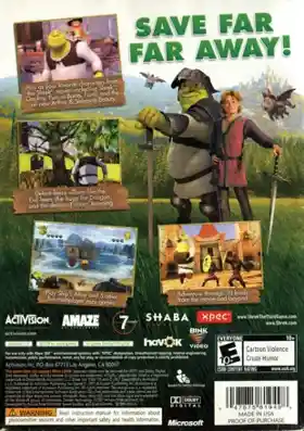 Shrek The Third (USA) box cover back